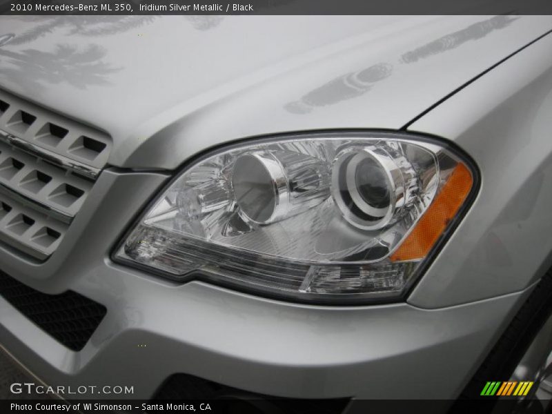 Iridium Silver Metallic / Black 2010 Mercedes-Benz ML 350