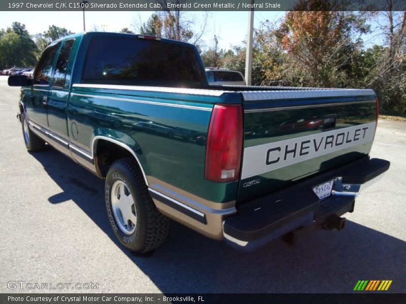 Emerald Green Metallic / Neutral Shale 1997 Chevrolet C/K C1500 Silverado Extended Cab