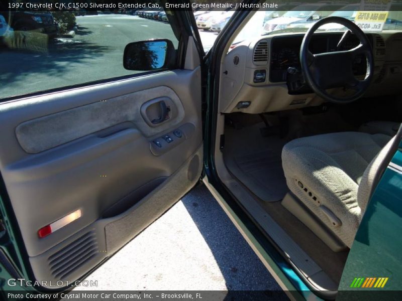 Emerald Green Metallic / Neutral Shale 1997 Chevrolet C/K C1500 Silverado Extended Cab