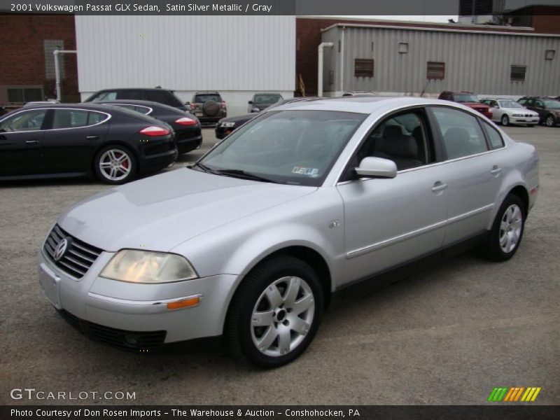 Satin Silver Metallic / Gray 2001 Volkswagen Passat GLX Sedan