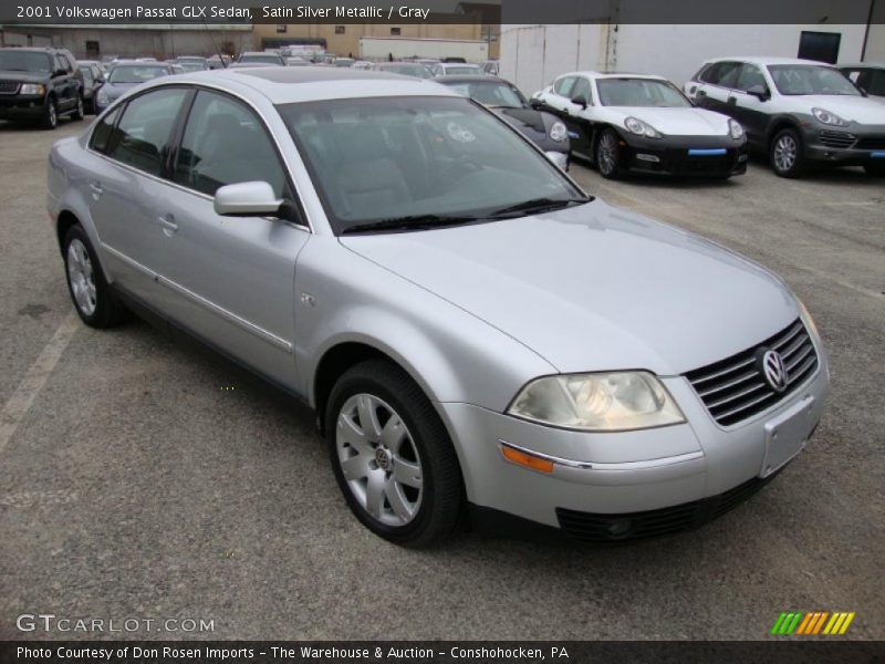 Satin Silver Metallic / Gray 2001 Volkswagen Passat GLX Sedan