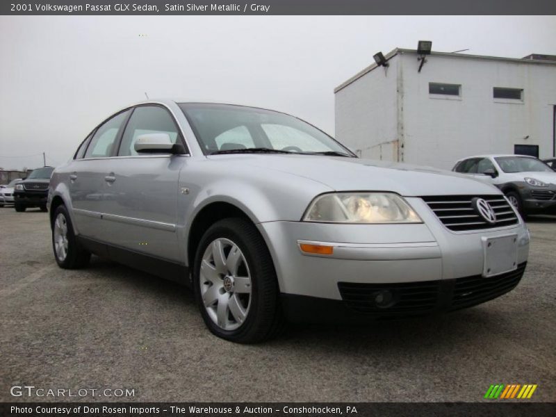 Satin Silver Metallic / Gray 2001 Volkswagen Passat GLX Sedan