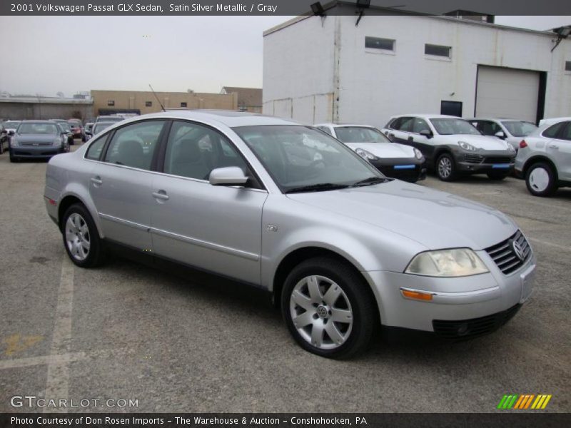 Satin Silver Metallic / Gray 2001 Volkswagen Passat GLX Sedan