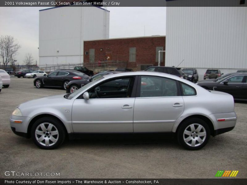 Satin Silver Metallic / Gray 2001 Volkswagen Passat GLX Sedan