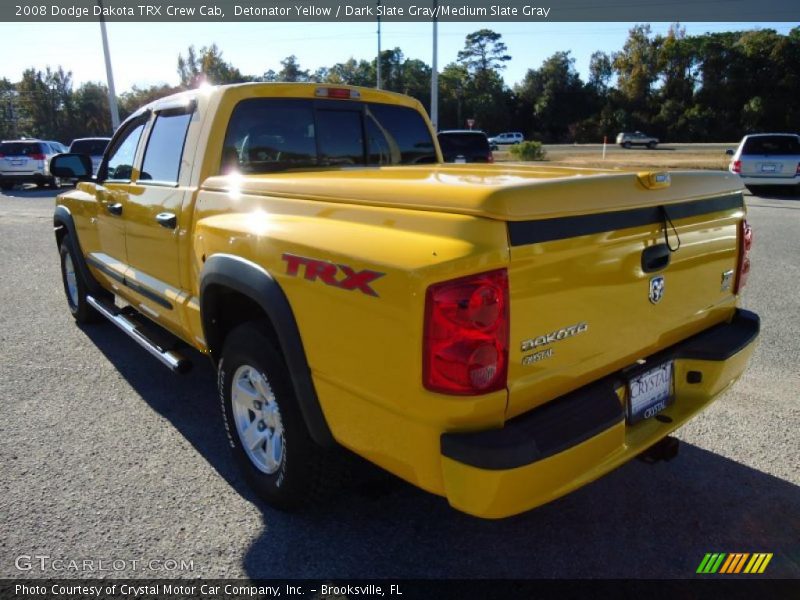 Detonator Yellow / Dark Slate Gray/Medium Slate Gray 2008 Dodge Dakota TRX Crew Cab