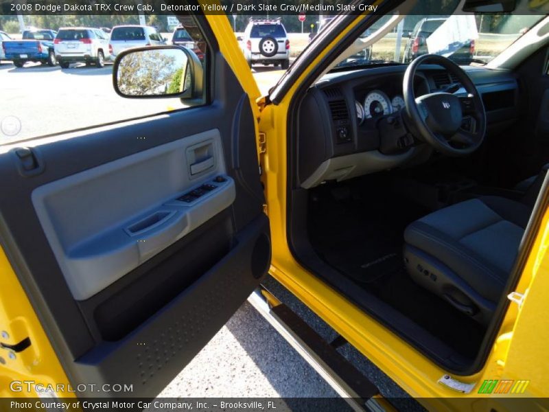 Detonator Yellow / Dark Slate Gray/Medium Slate Gray 2008 Dodge Dakota TRX Crew Cab