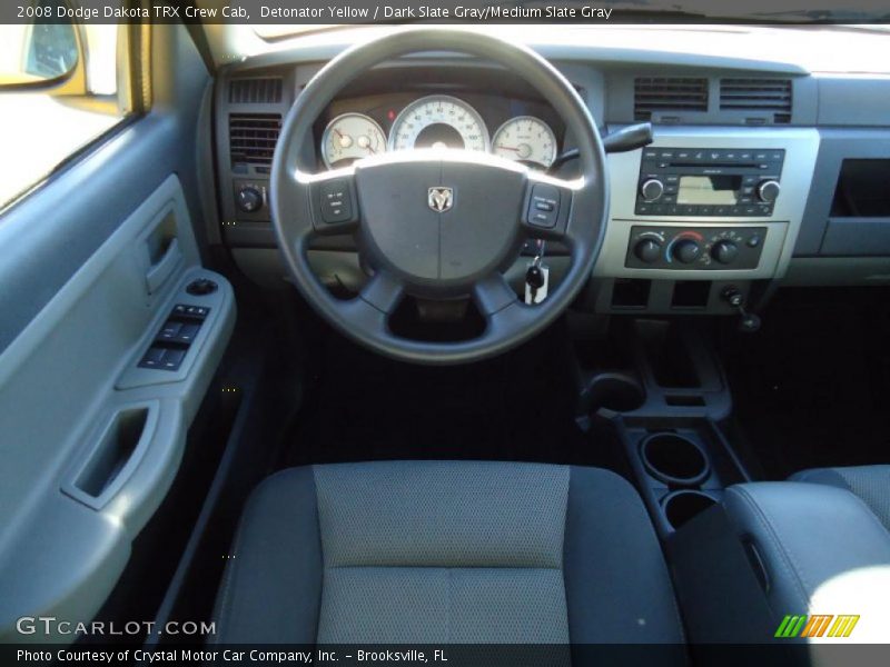 Detonator Yellow / Dark Slate Gray/Medium Slate Gray 2008 Dodge Dakota TRX Crew Cab