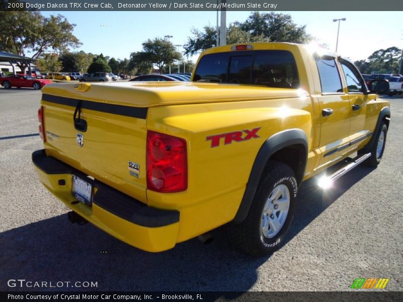 Detonator Yellow / Dark Slate Gray/Medium Slate Gray 2008 Dodge Dakota TRX Crew Cab