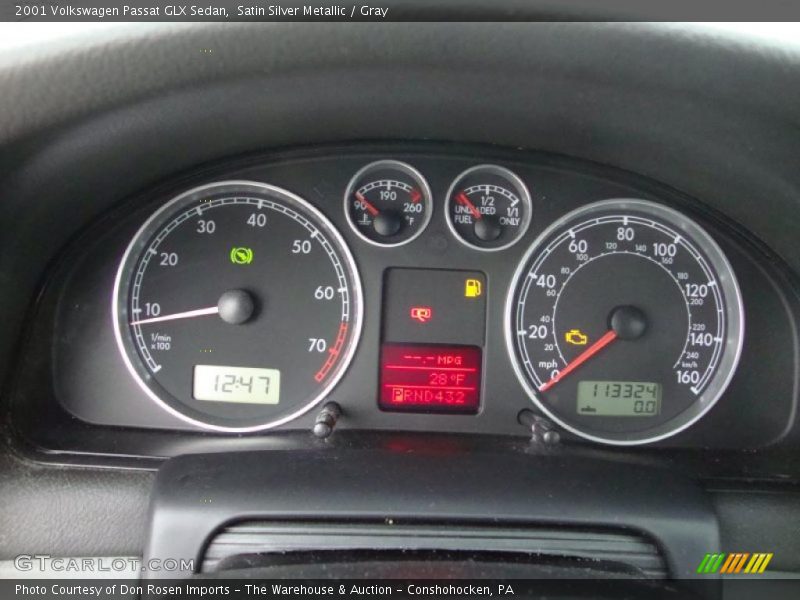  2001 Passat GLX Sedan GLX Sedan Gauges