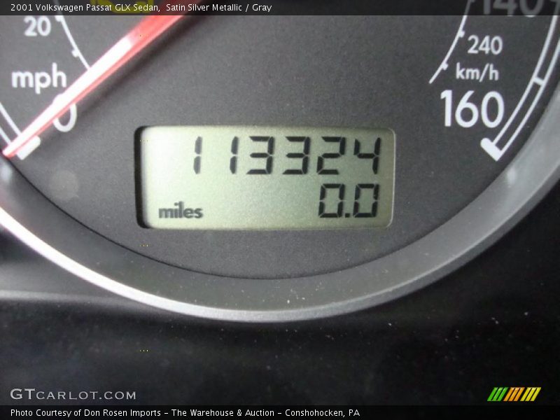 Satin Silver Metallic / Gray 2001 Volkswagen Passat GLX Sedan