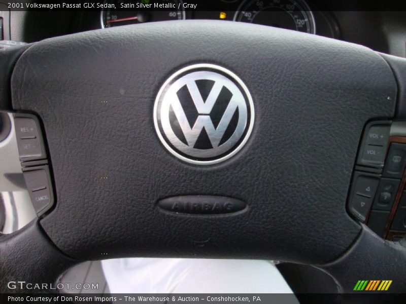 Satin Silver Metallic / Gray 2001 Volkswagen Passat GLX Sedan