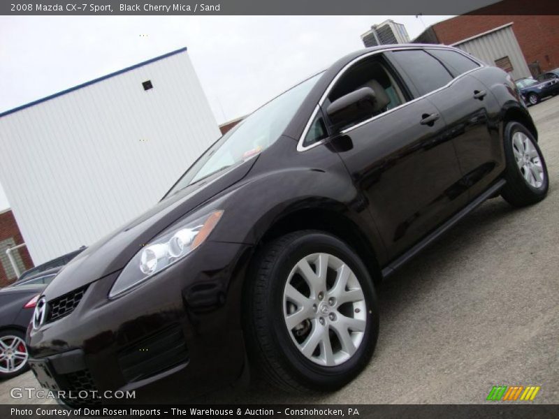 Black Cherry Mica / Sand 2008 Mazda CX-7 Sport