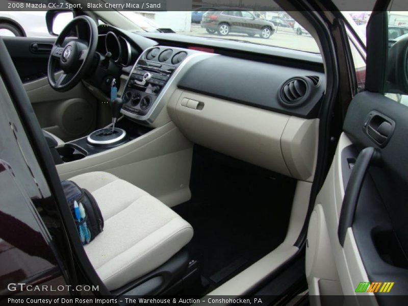 Black Cherry Mica / Sand 2008 Mazda CX-7 Sport