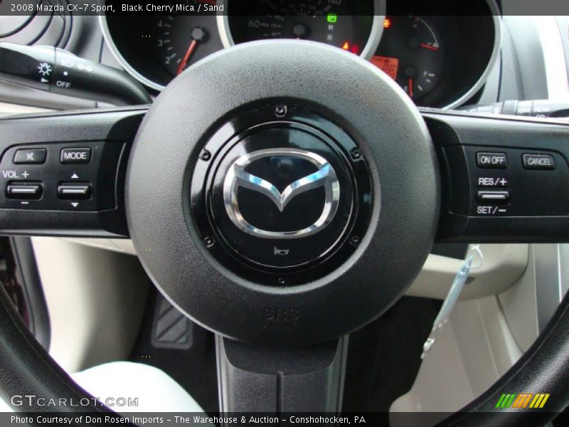 Black Cherry Mica / Sand 2008 Mazda CX-7 Sport