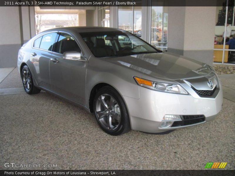 Paladium Silver Pearl / Ebony Black 2011 Acura TL 3.7 SH-AWD Technology