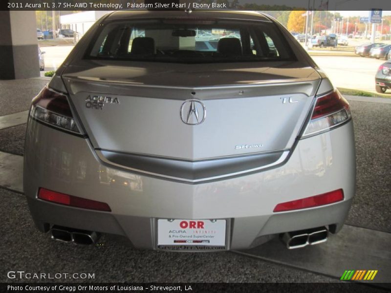 Paladium Silver Pearl / Ebony Black 2011 Acura TL 3.7 SH-AWD Technology