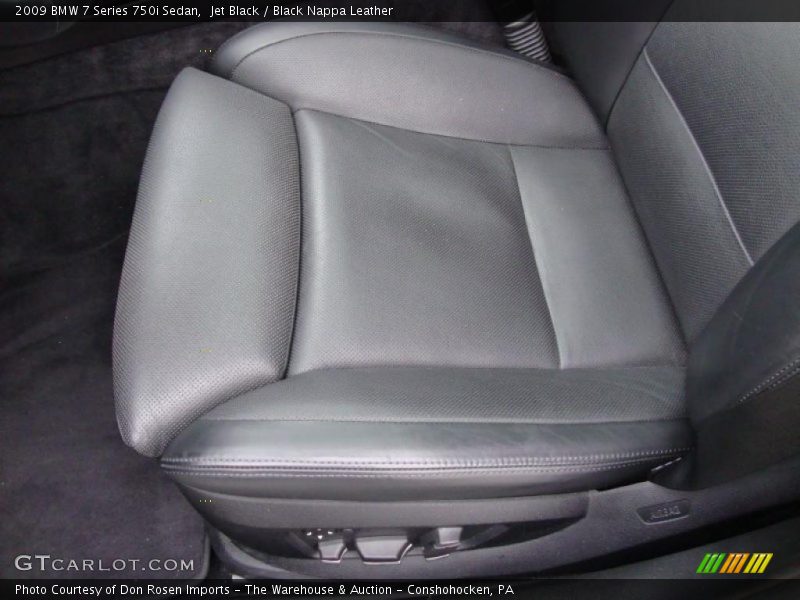 Jet Black / Black Nappa Leather 2009 BMW 7 Series 750i Sedan