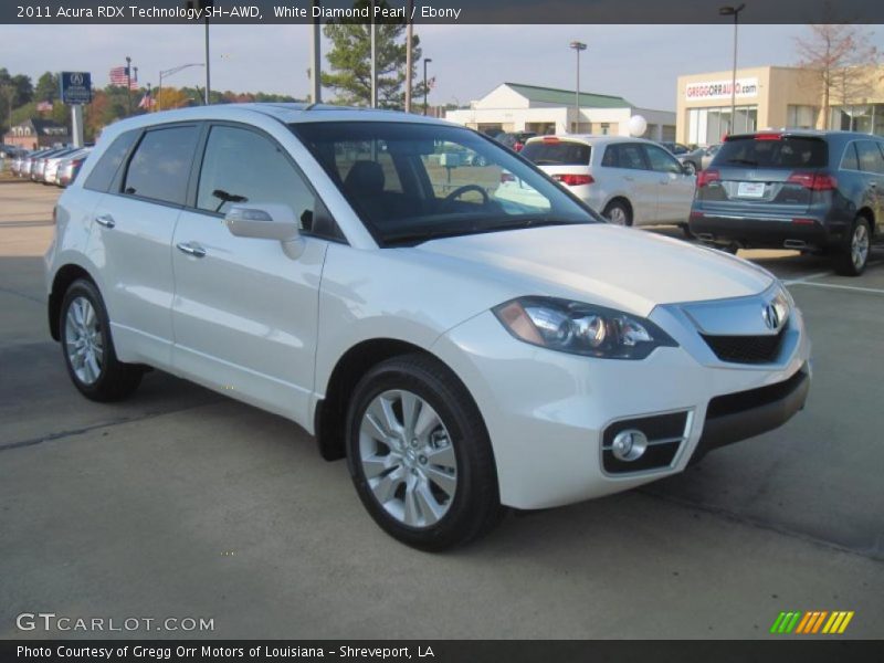 White Diamond Pearl / Ebony 2011 Acura RDX Technology SH-AWD