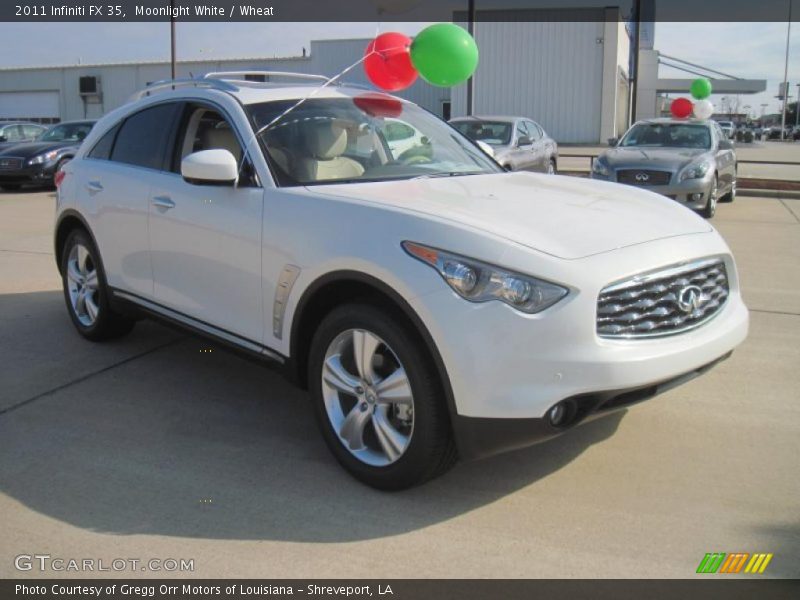 Moonlight White / Wheat 2011 Infiniti FX 35