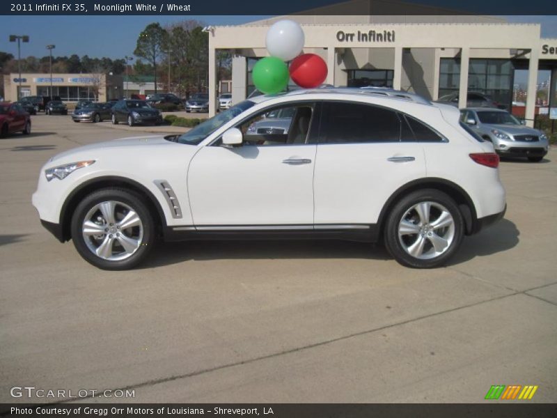 Moonlight White / Wheat 2011 Infiniti FX 35