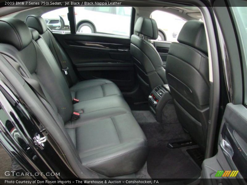  2009 7 Series 750i Sedan Black Nappa Leather Interior