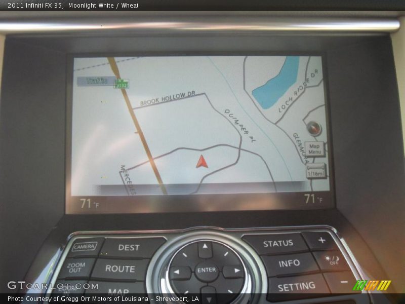 Navigation of 2011 FX 35