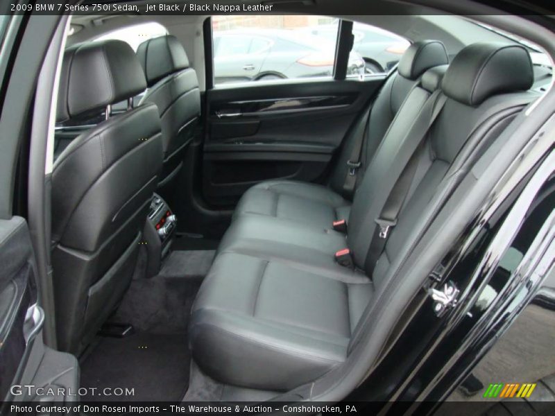  2009 7 Series 750i Sedan Black Nappa Leather Interior