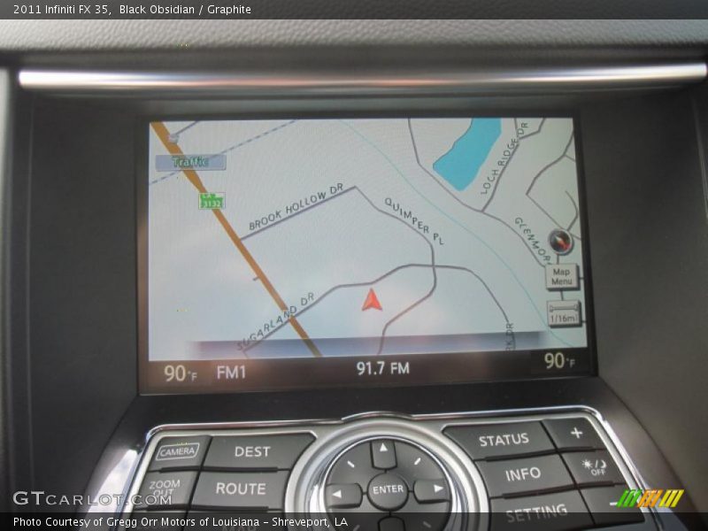 Navigation of 2011 FX 35