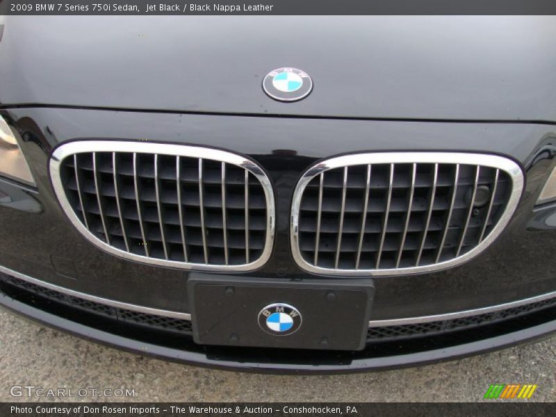Jet Black / Black Nappa Leather 2009 BMW 7 Series 750i Sedan