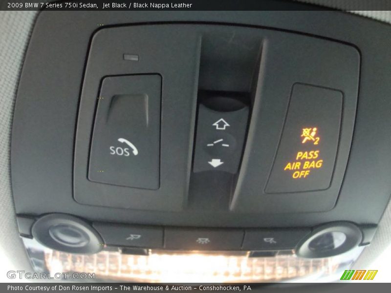 Jet Black / Black Nappa Leather 2009 BMW 7 Series 750i Sedan