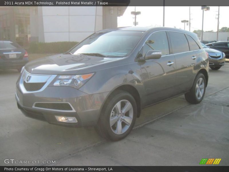 Polished Metal Metallic / Taupe 2011 Acura MDX Technology