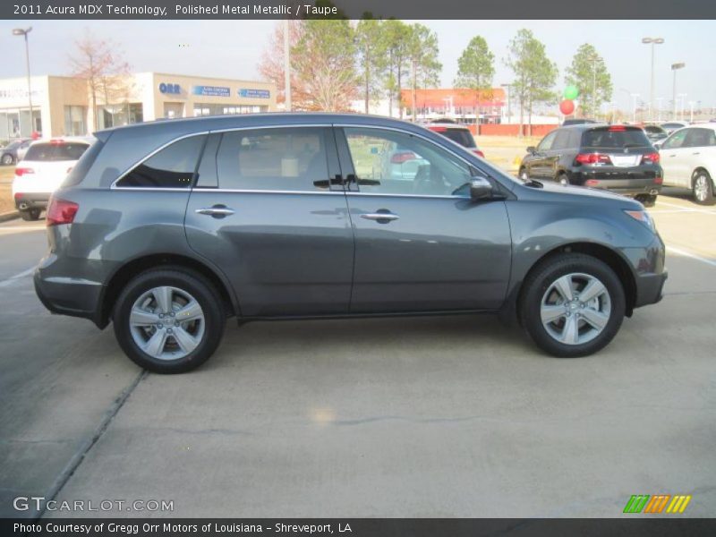 Polished Metal Metallic / Taupe 2011 Acura MDX Technology