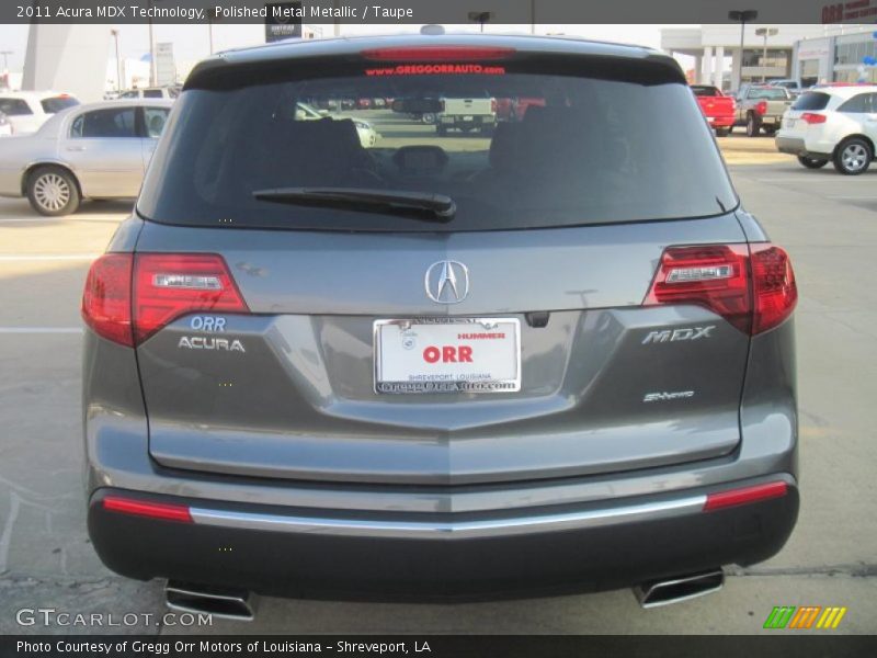 Polished Metal Metallic / Taupe 2011 Acura MDX Technology