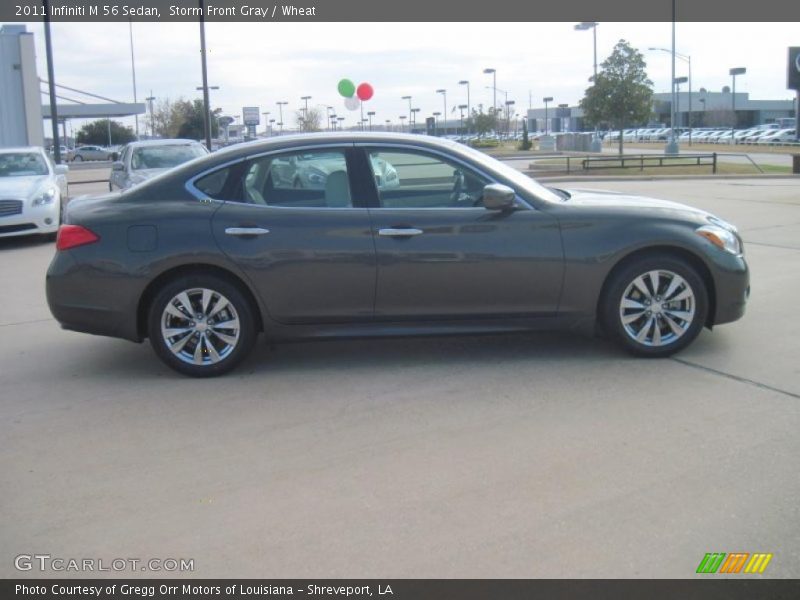 Storm Front Gray / Wheat 2011 Infiniti M 56 Sedan