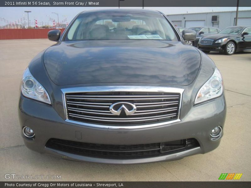 Storm Front Gray / Wheat 2011 Infiniti M 56 Sedan