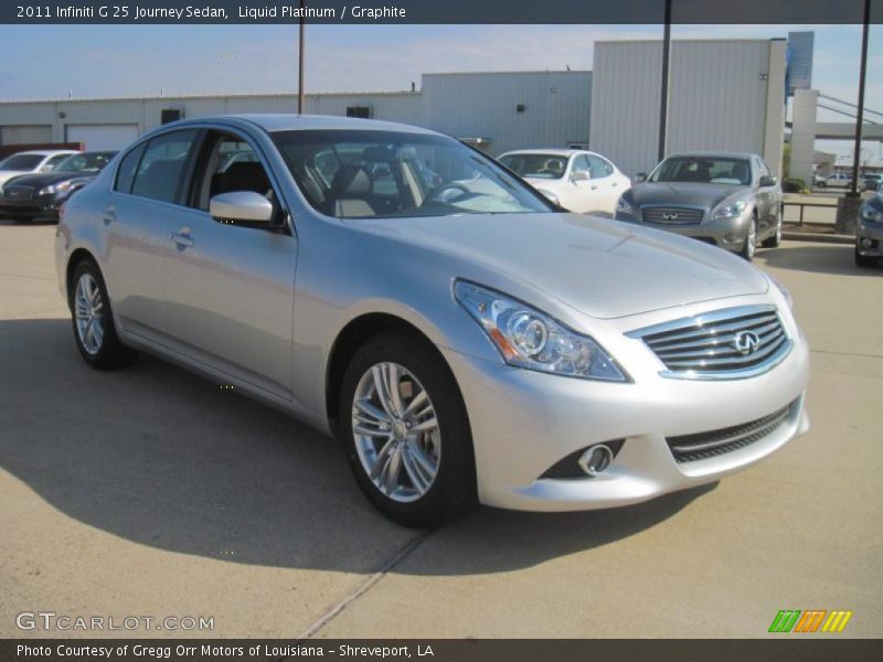 Liquid Platinum / Graphite 2011 Infiniti G 25 Journey Sedan