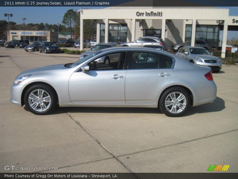 Liquid Platinum / Graphite 2011 Infiniti G 25 Journey Sedan