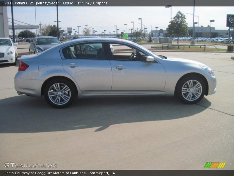 Liquid Platinum / Graphite 2011 Infiniti G 25 Journey Sedan