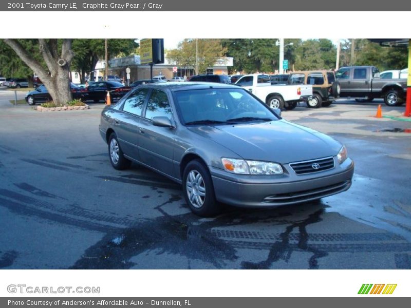 Graphite Gray Pearl / Gray 2001 Toyota Camry LE