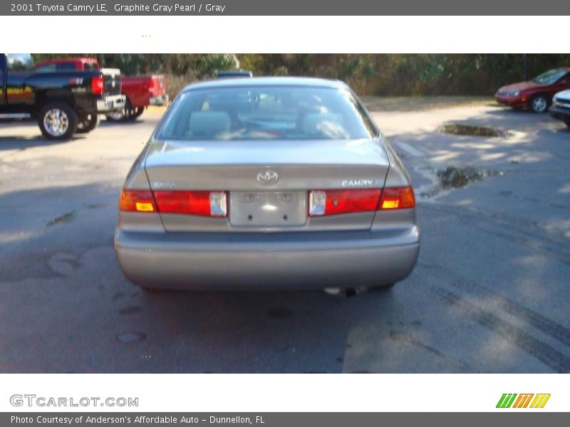 Graphite Gray Pearl / Gray 2001 Toyota Camry LE