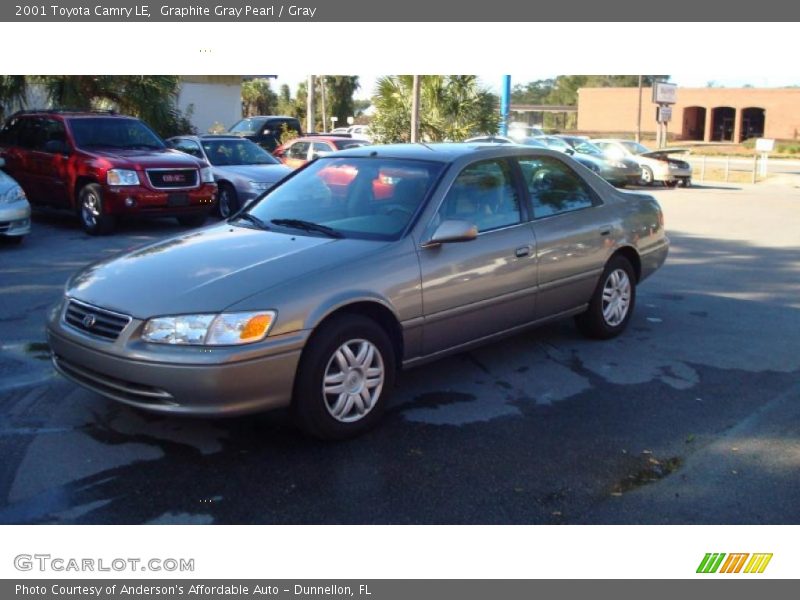 Graphite Gray Pearl / Gray 2001 Toyota Camry LE