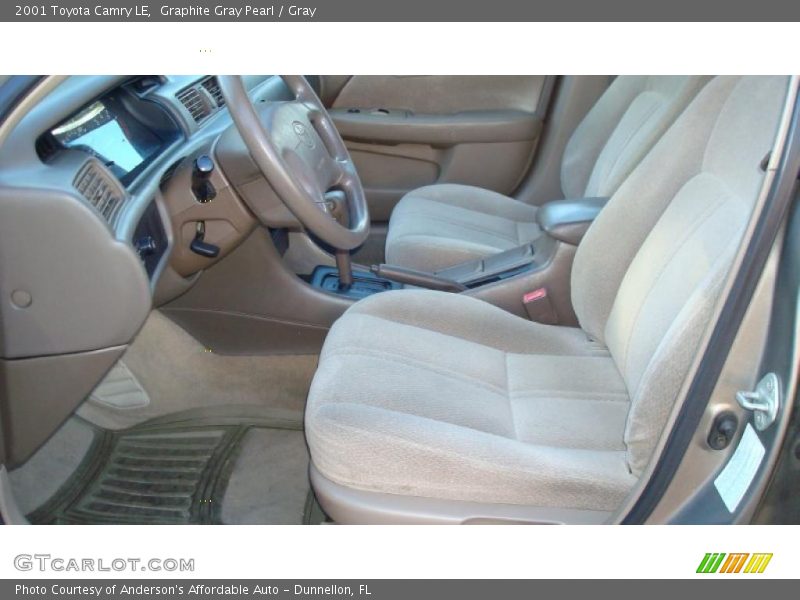 Graphite Gray Pearl / Gray 2001 Toyota Camry LE