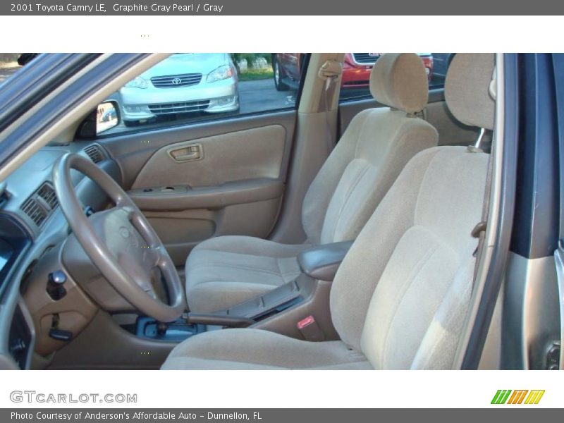 Graphite Gray Pearl / Gray 2001 Toyota Camry LE