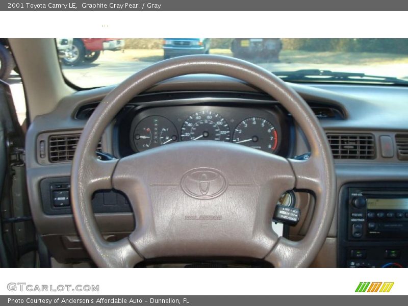 Graphite Gray Pearl / Gray 2001 Toyota Camry LE