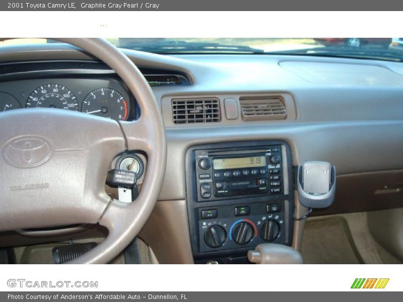 Graphite Gray Pearl / Gray 2001 Toyota Camry LE