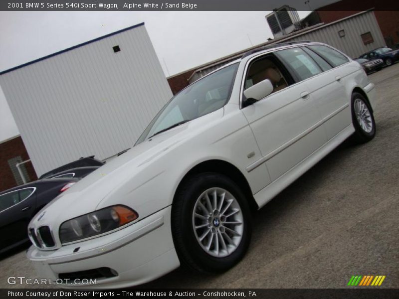 Alpine White / Sand Beige 2001 BMW 5 Series 540i Sport Wagon