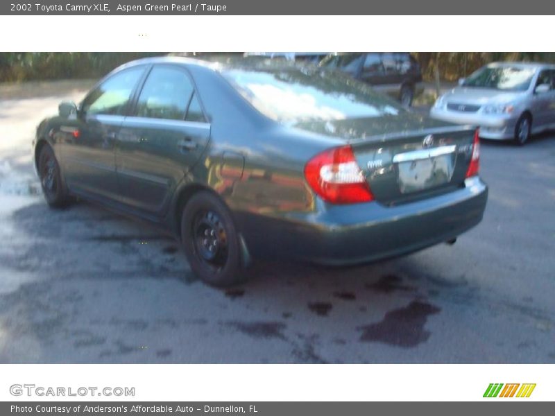 Aspen Green Pearl / Taupe 2002 Toyota Camry XLE