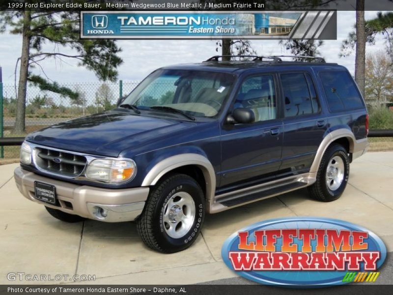 Medium Wedgewood Blue Metallic / Medium Prairie Tan 1999 Ford Explorer Eddie Bauer
