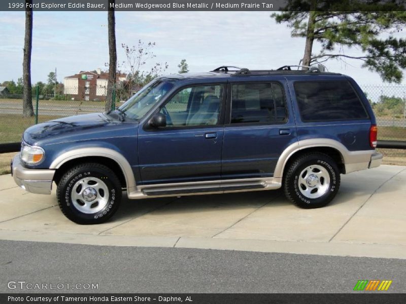 Medium Wedgewood Blue Metallic / Medium Prairie Tan 1999 Ford Explorer Eddie Bauer