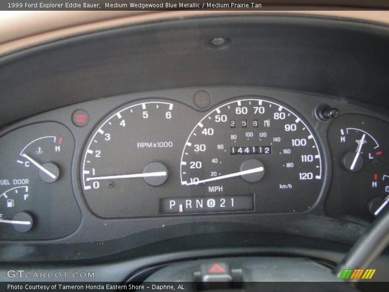 Medium Wedgewood Blue Metallic / Medium Prairie Tan 1999 Ford Explorer Eddie Bauer